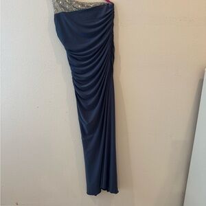 Elegant petroleum blue Dress